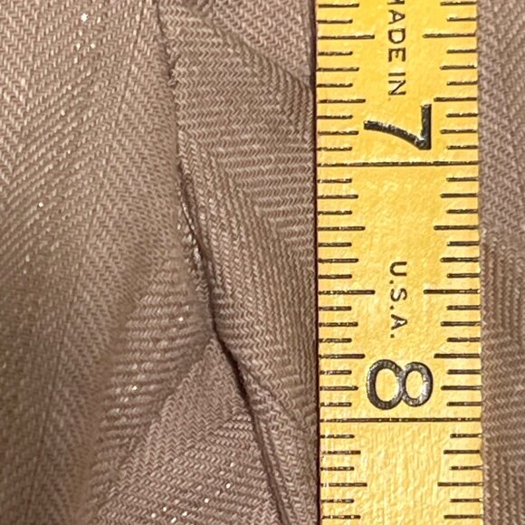 Miss Me Embroidered Size 28 Shorts Brown Linen Blend Bermuda - Picture 8 of 12